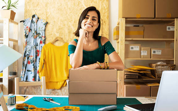 Seller with packed orders